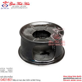 Bếp sứ bàn ăn men đen đồ dùng nhà hàng