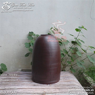 Chum sành 50cm cắm hoa mai đào lê mận vân gạch