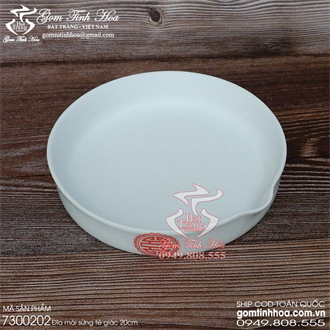Đĩa mài sừng tê giác gốm sứ đường kính 20cm