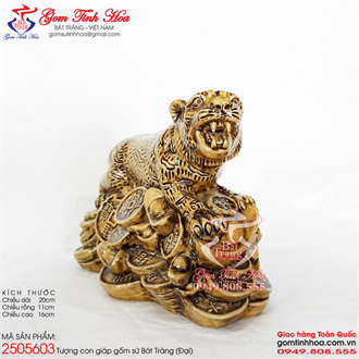 Tượng con giáp tuổi Dần linh vật phong thủy gốm sứ