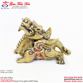Tượng Tỳ Hưu gốm sứ